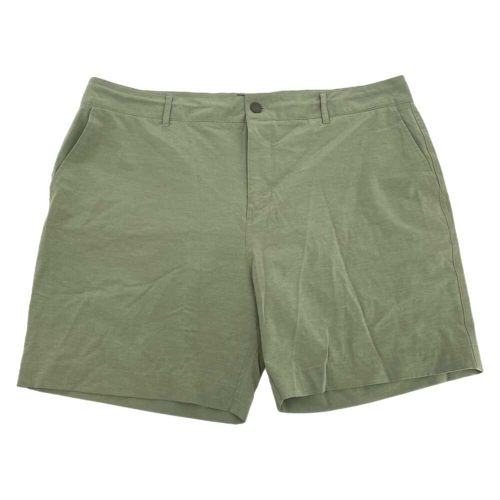 Faherty Green Flat Front Shorts | Size 38